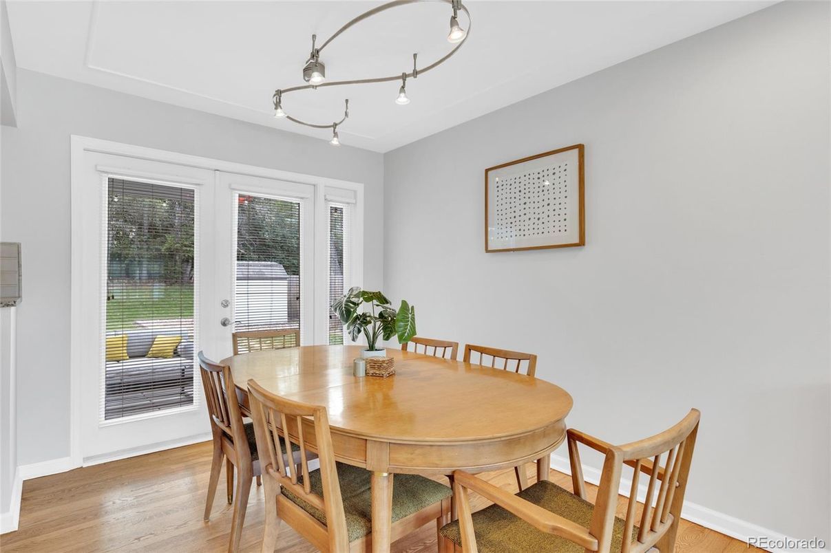 Dining room, Interior, Wood Texture Flooring