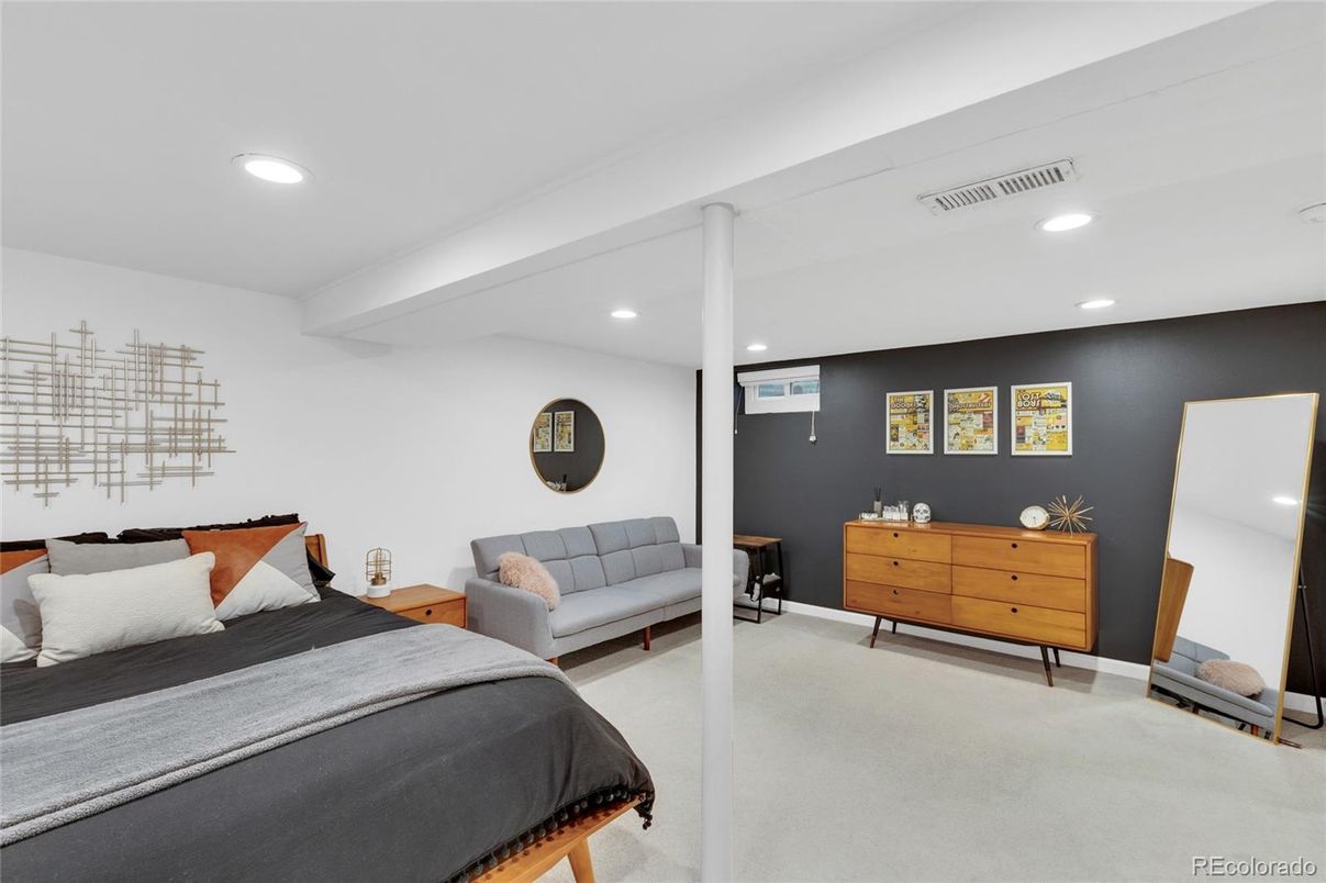 Bedroom, Interior, Recessed Lighting