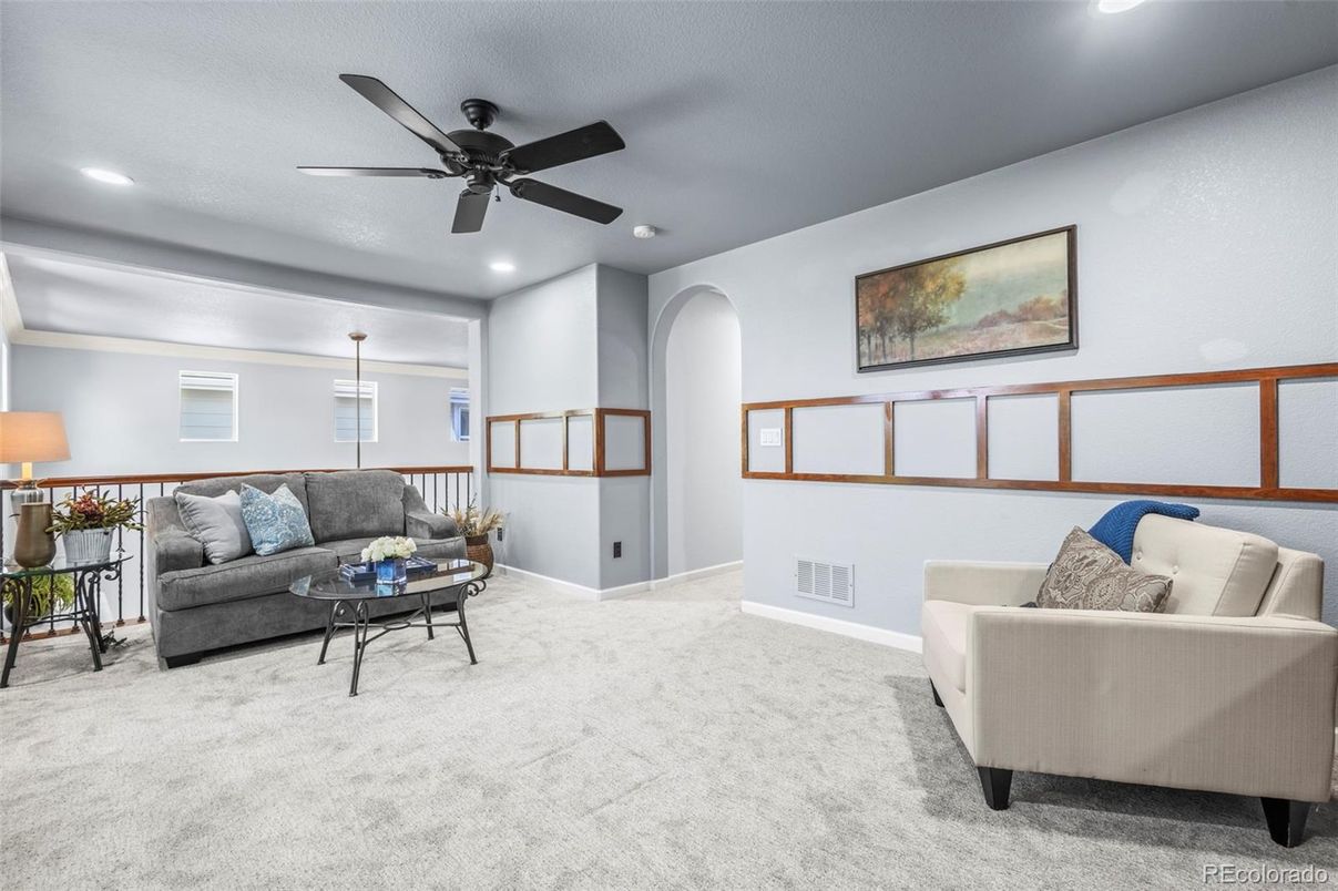 Interior, Living room, Recessed Lighting