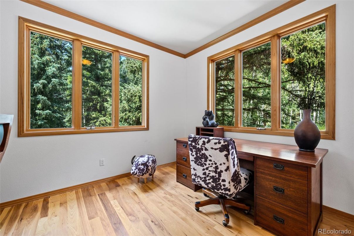 Home Office, Interior, Wood Texture Flooring