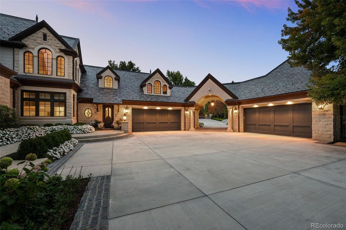 Attached, Exterior, Facade, Brick Facade, French Provincial
