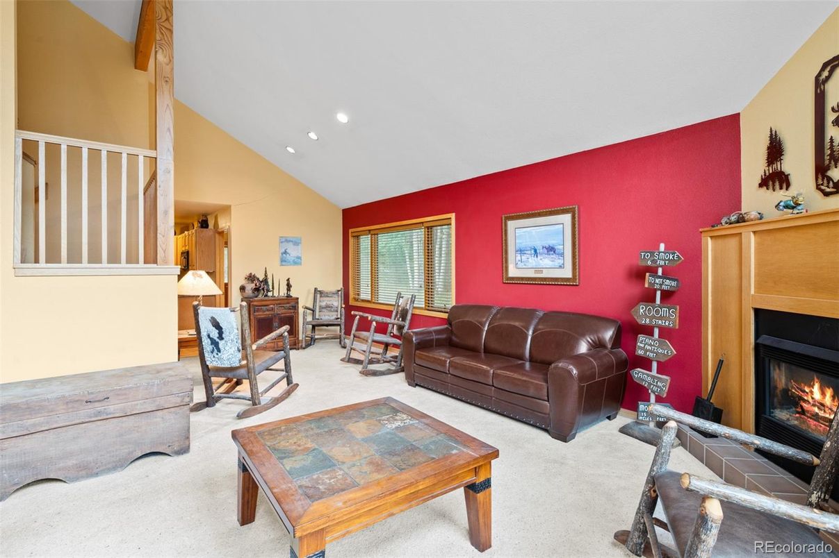 Fireplace, Interior, Living room, Recessed Lighting