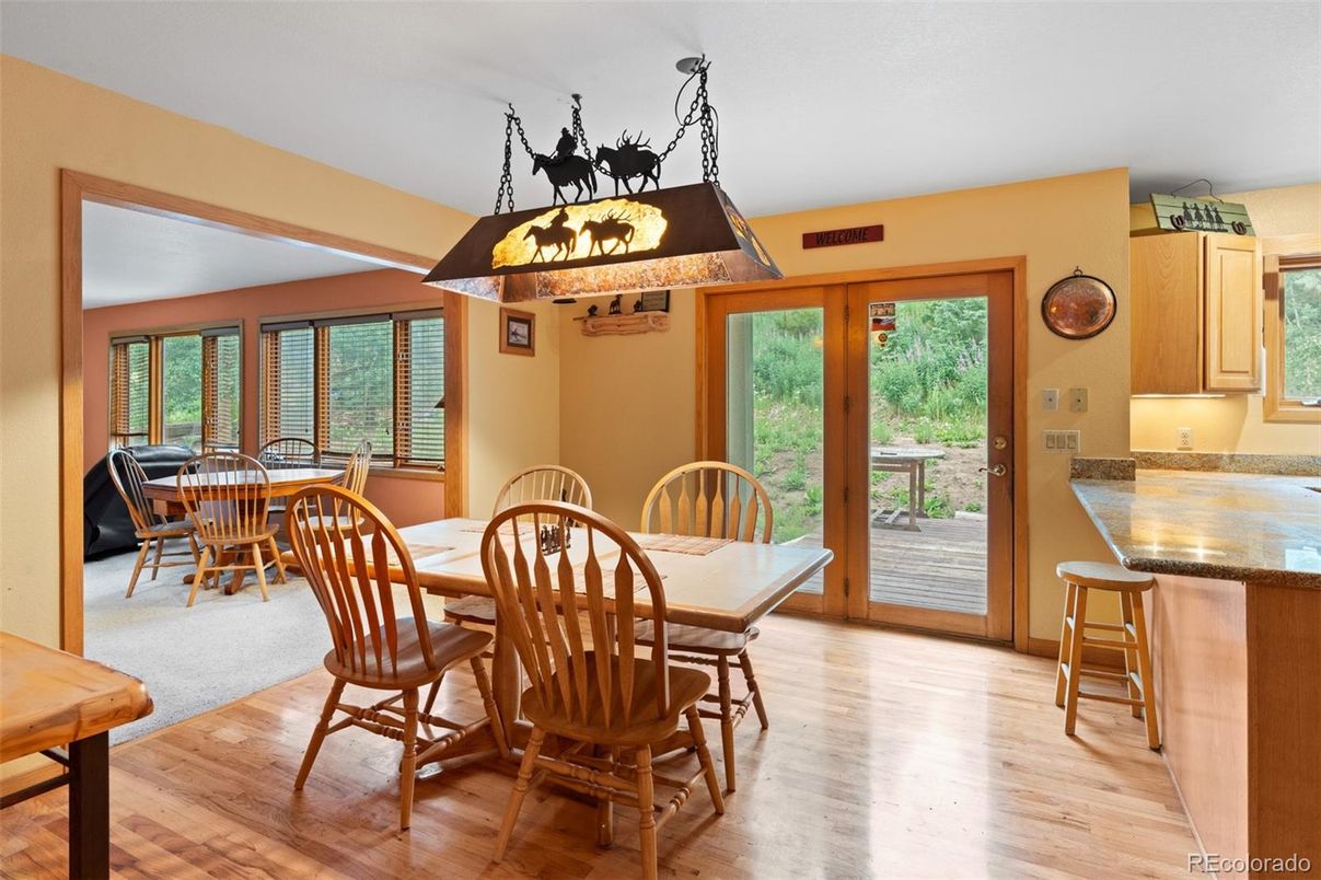 Dining room, Interior, Wood Texture Flooring