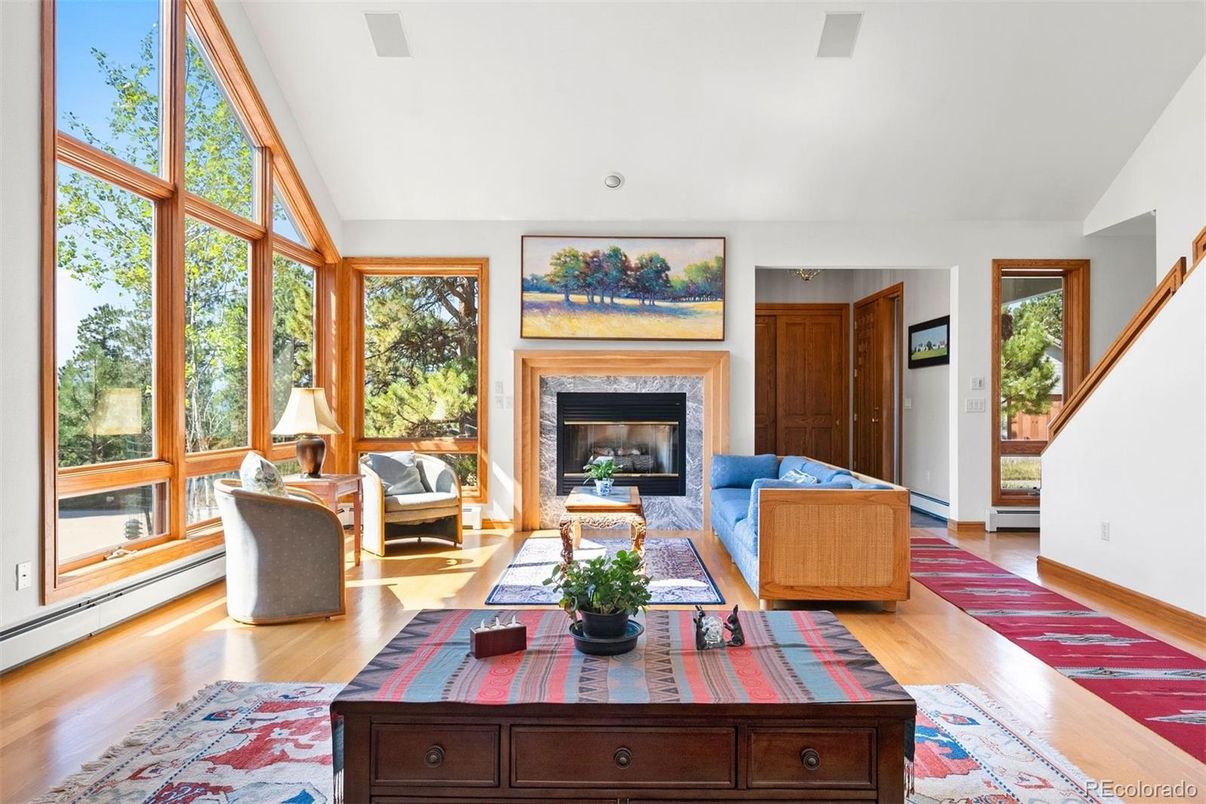 Fireplace, Interior, Living room, Wood Texture Flooring