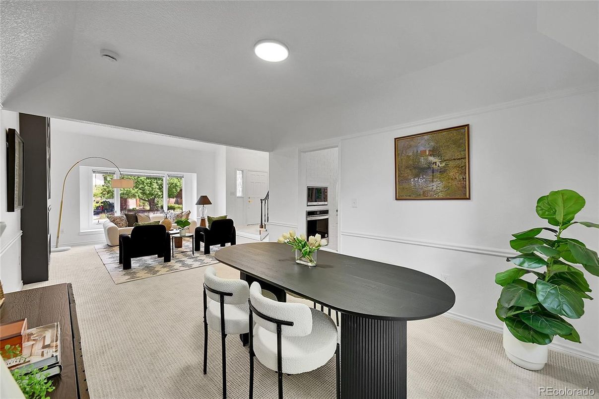 Dining room, Interior, Living room, Recessed Lighting