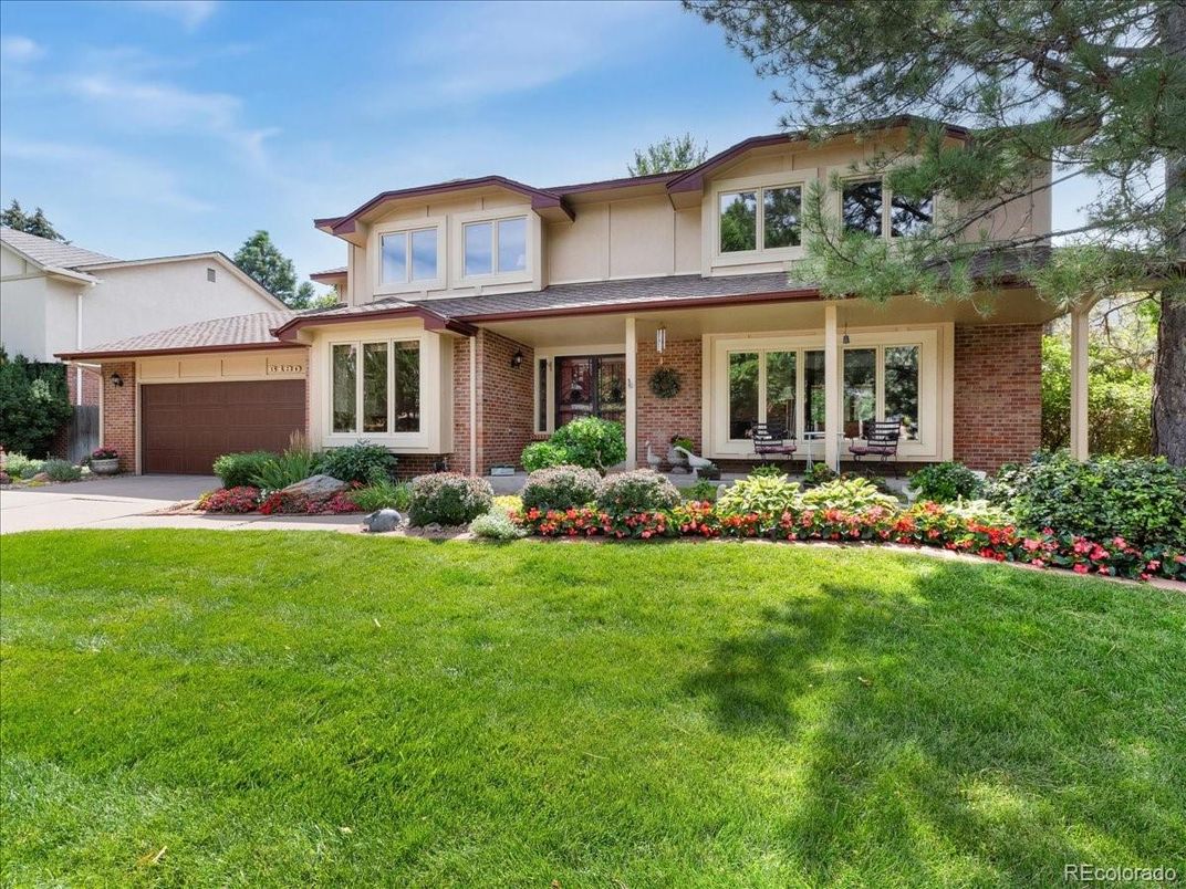Attached, Backyard, Exterior, Facade, Brick Facade, Mediterranean