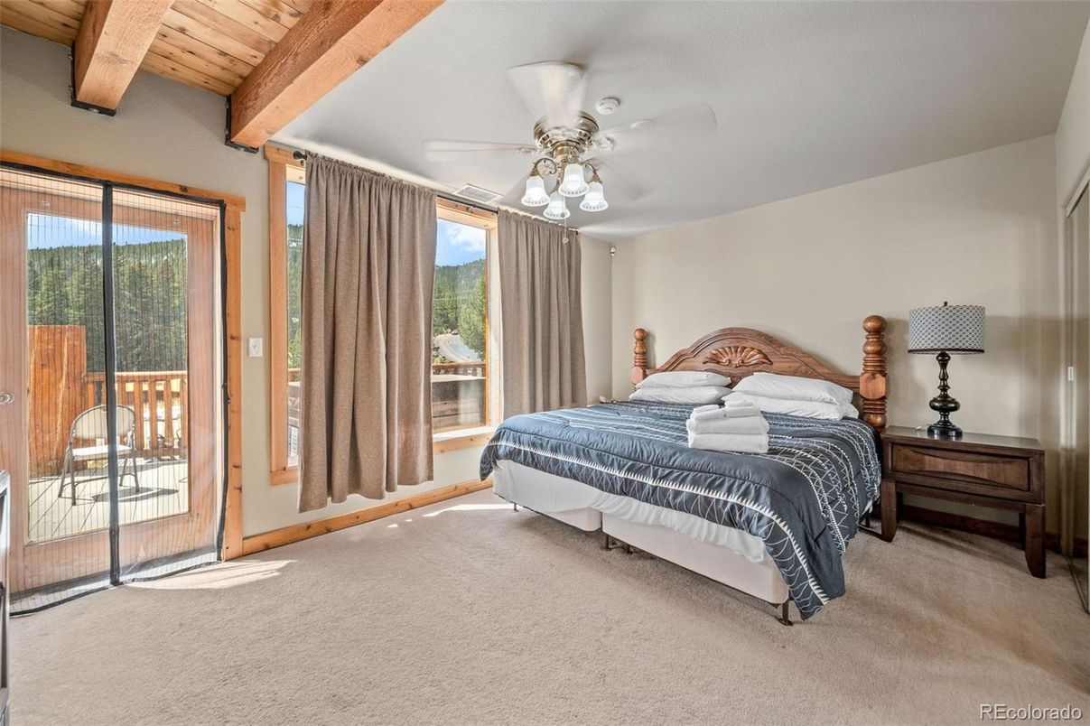 Bedroom, Interior, Wooden Beams, Wooden Ceilings