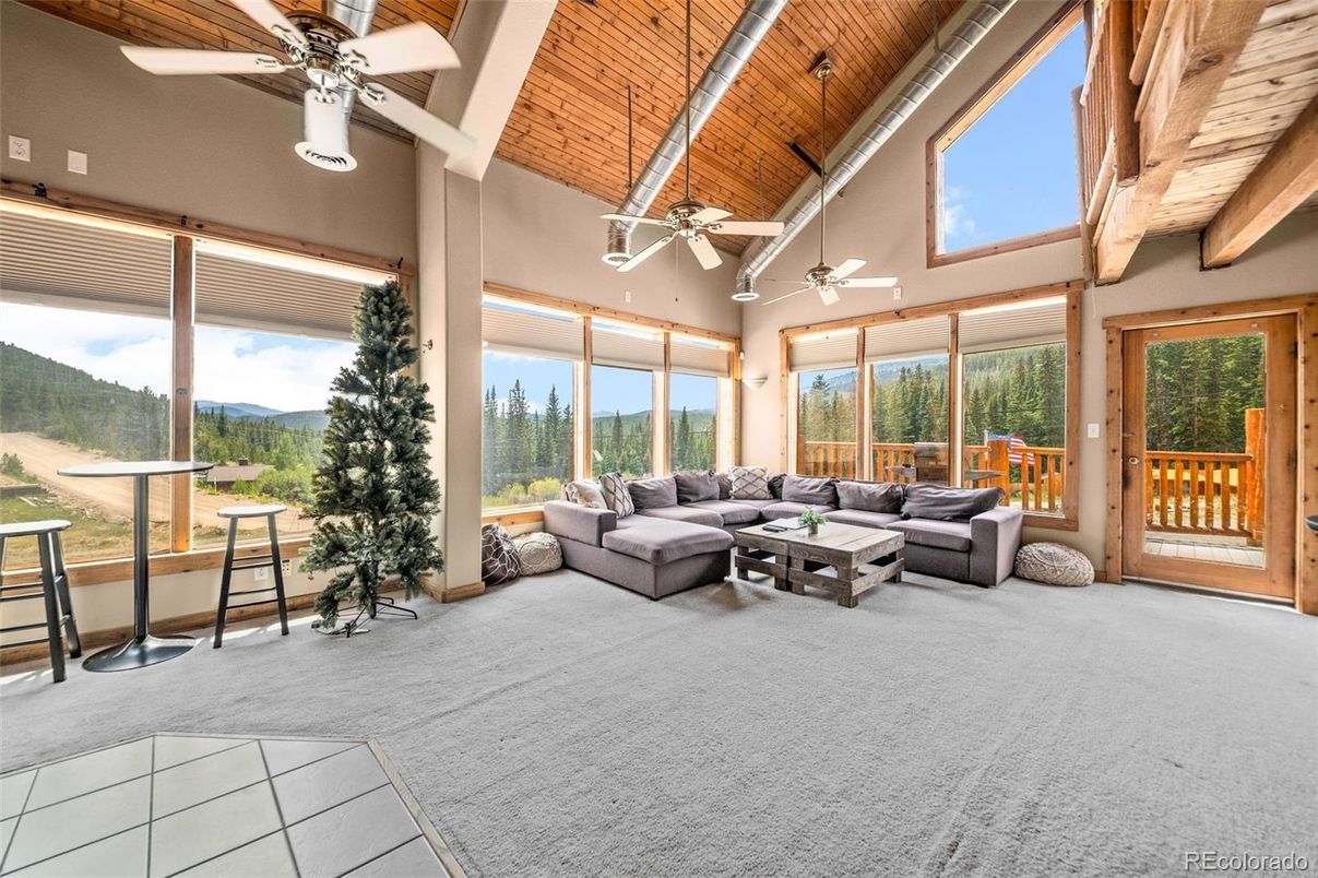 Interior, Living room, Sun Room, Wooden Ceilings