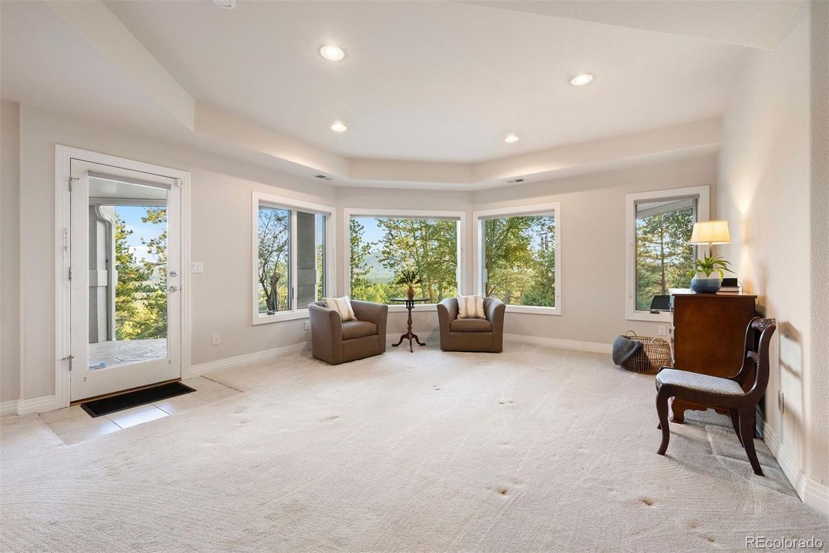 Interior, Living room, Recessed Lighting