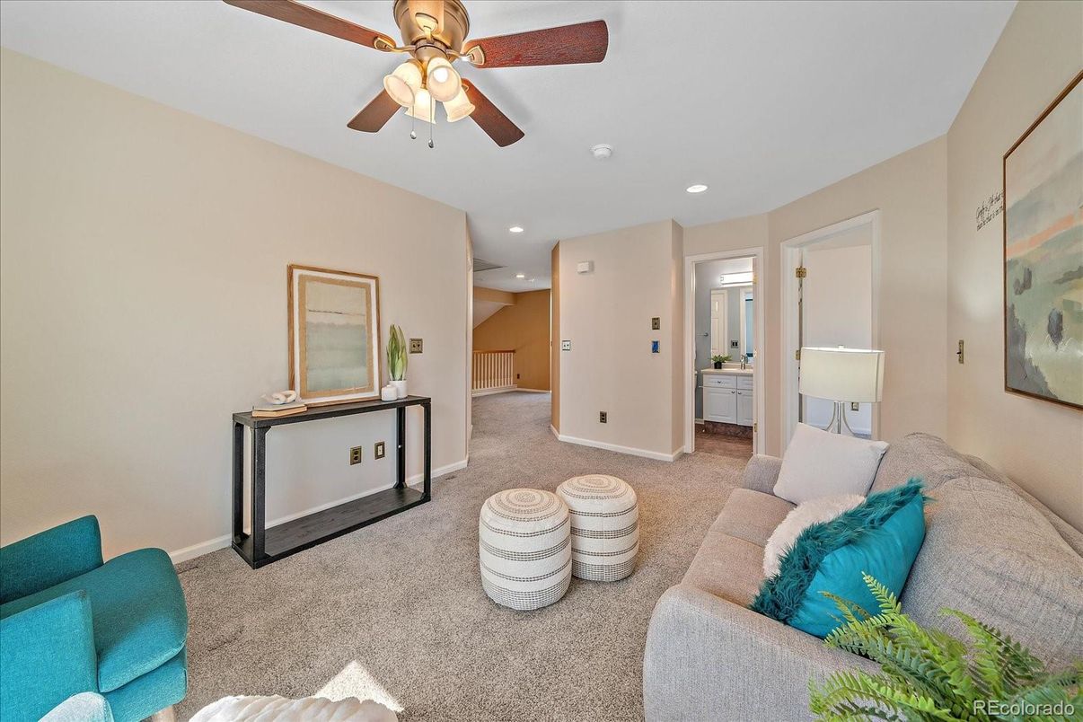 Interior, Living room, Recessed Lighting