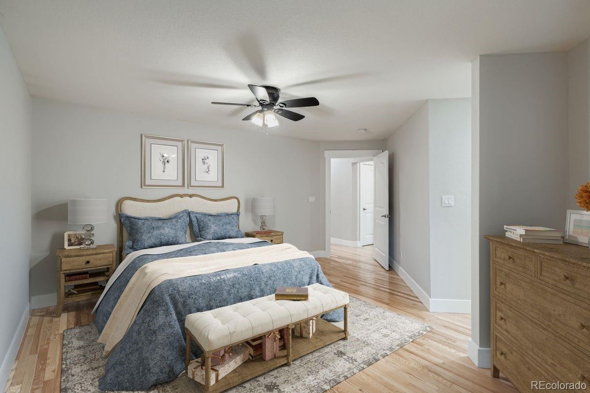Bedroom, Interior, Wood Texture Flooring