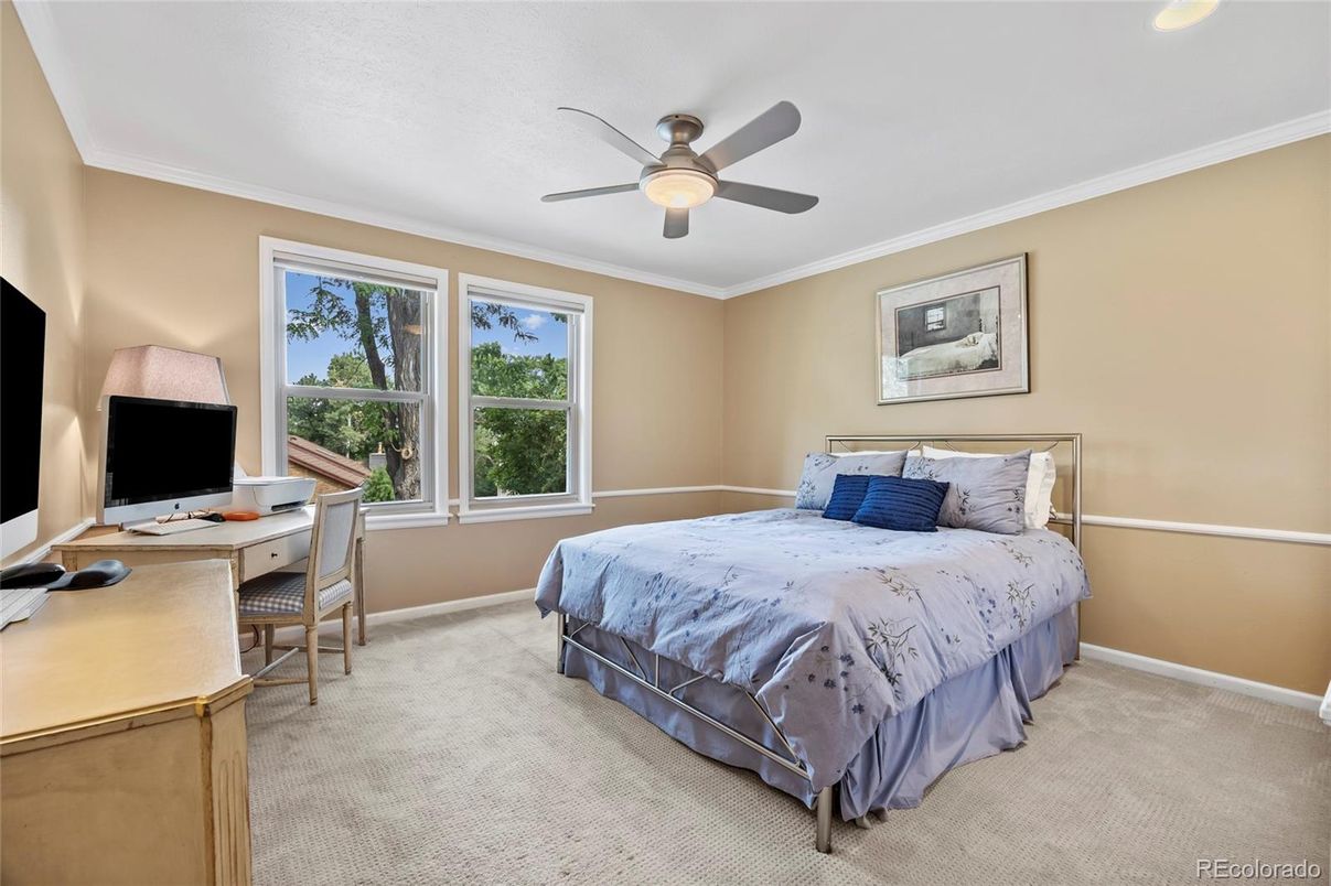 Bedroom, Home Office, Interior, Recessed Lighting
