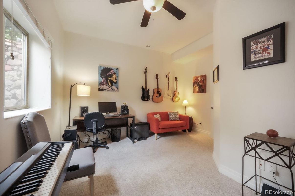 Home Office, Interior, Piano