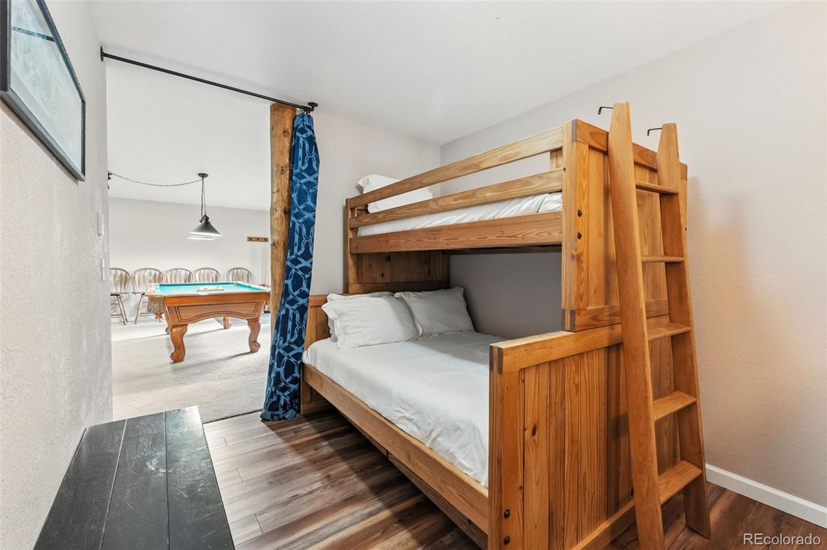 Bedroom, Billiard Table, Game Room, Interior, Wood Texture Flooring