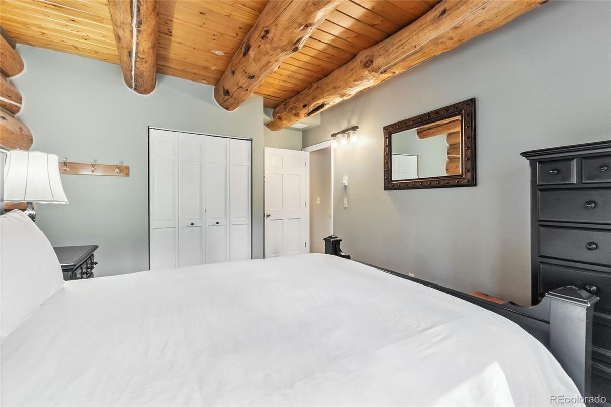 Bedroom, Interior, Wooden Beams, Wooden Ceilings