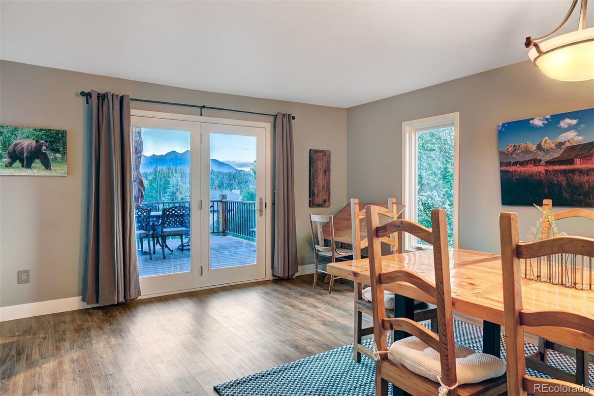 Dining room, Interior, Wood Texture Flooring