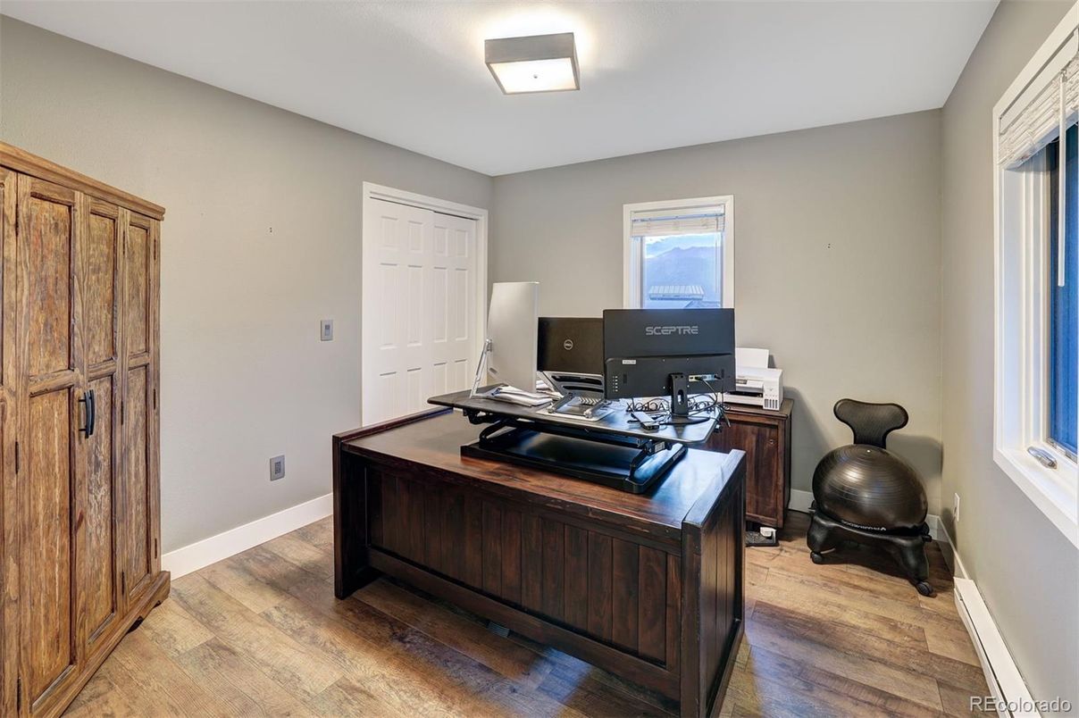 Home Office, Interior, Wood Texture Flooring