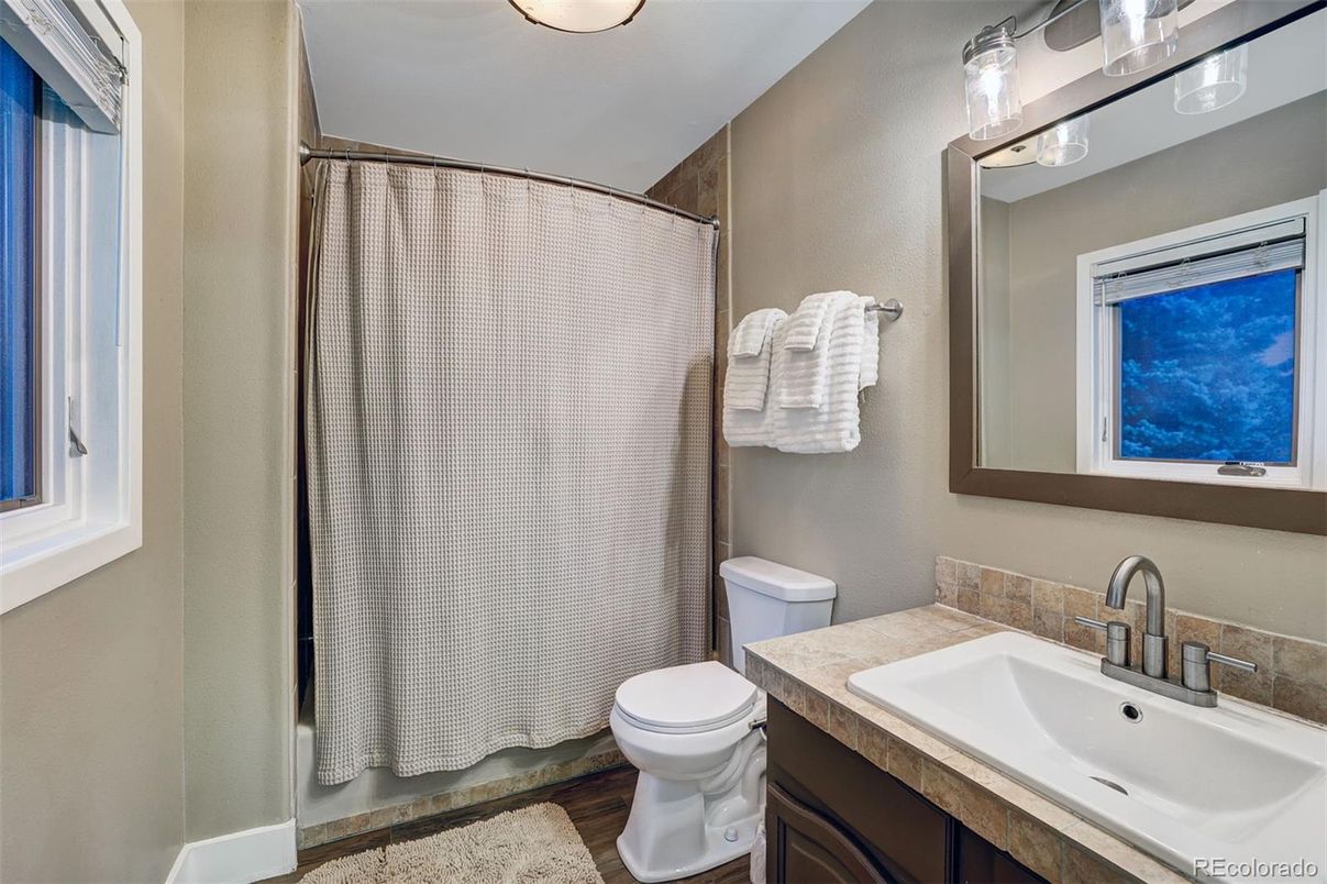 Bathroom, Interior, Wood Texture Flooring