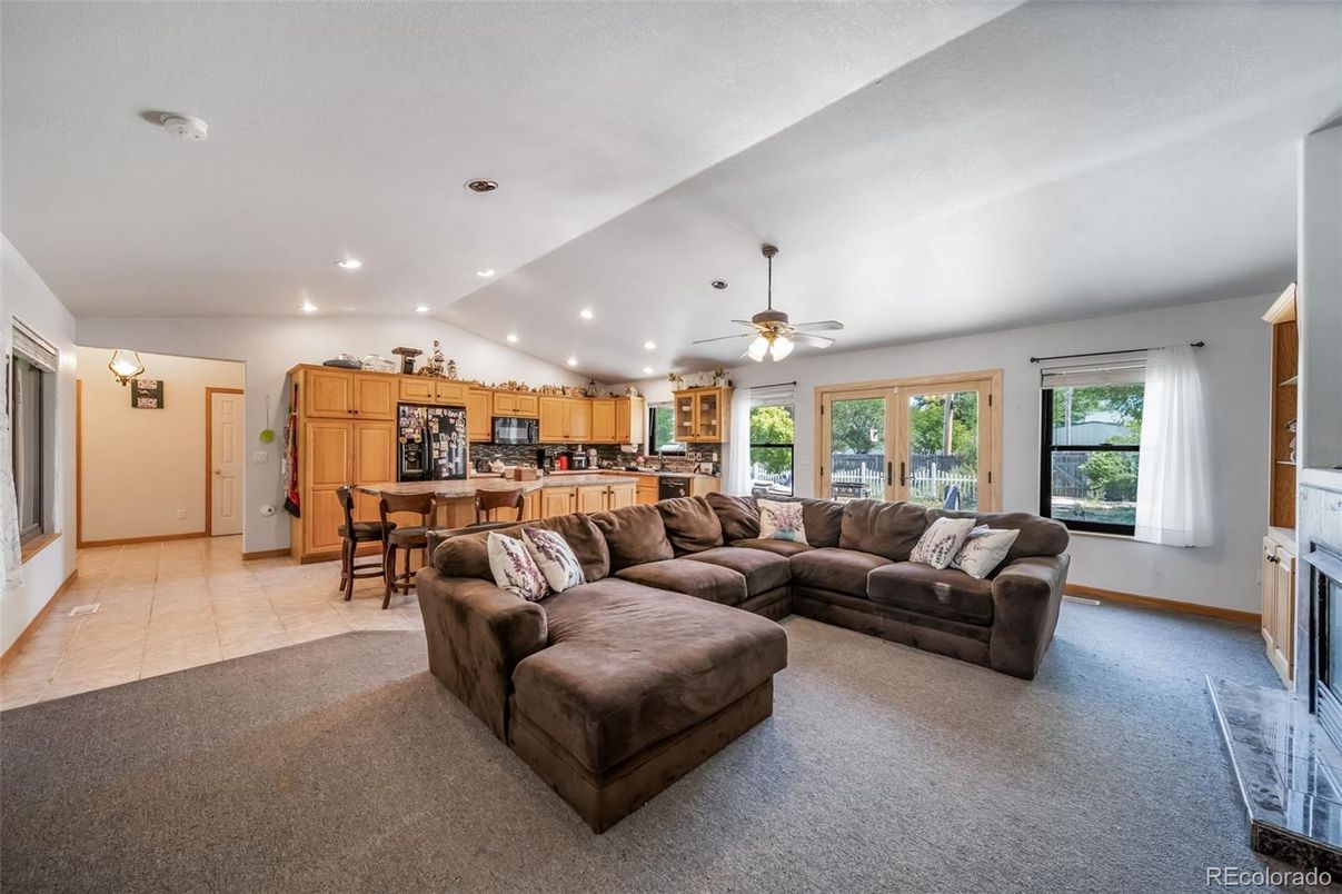 Interior, Kitchen, Living room, Recessed Lighting