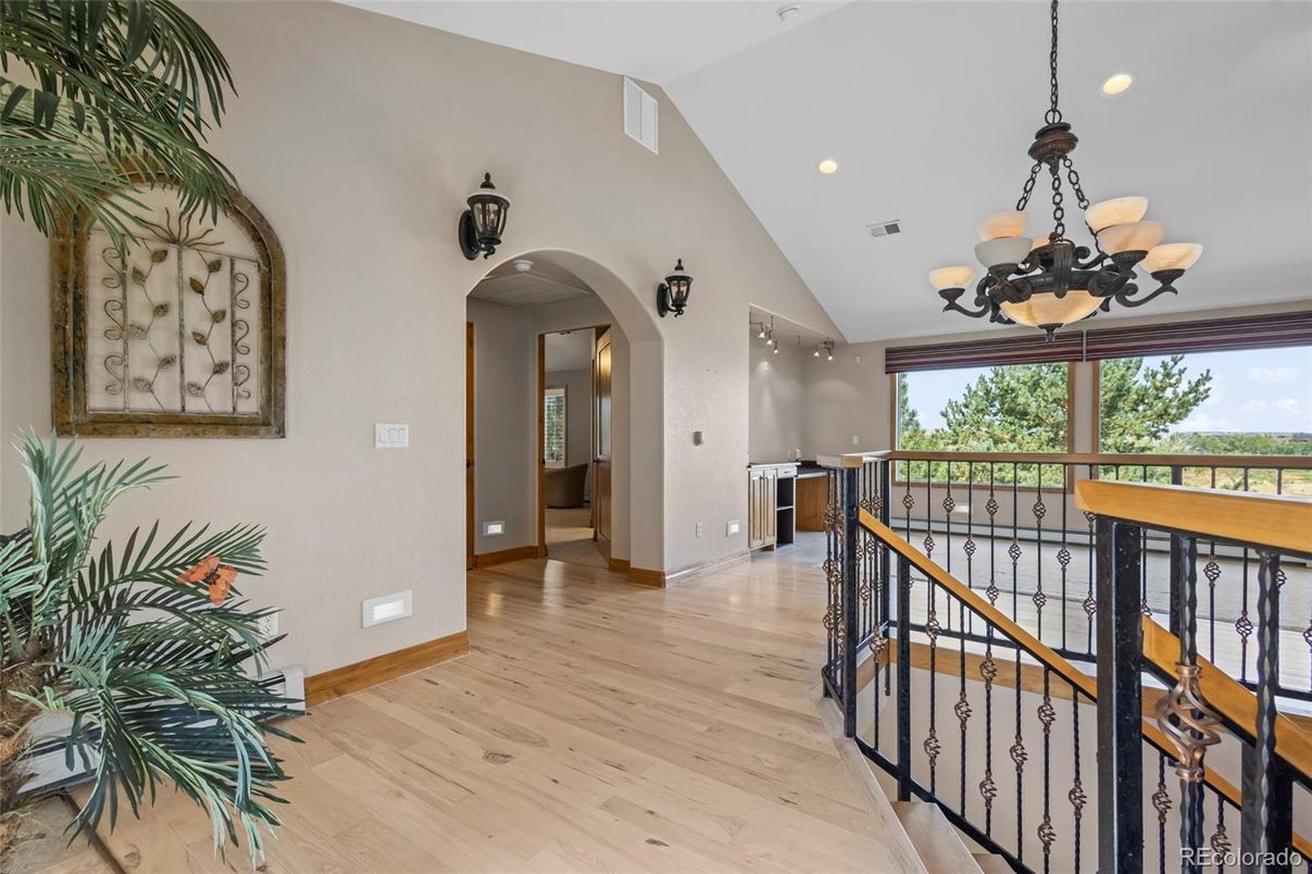 Chandelier, Interior, Recessed Lighting, Wood Texture Flooring