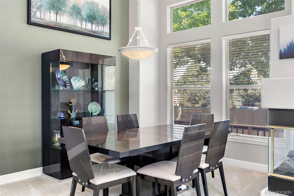 Dining room, Interior, Pendant Lights