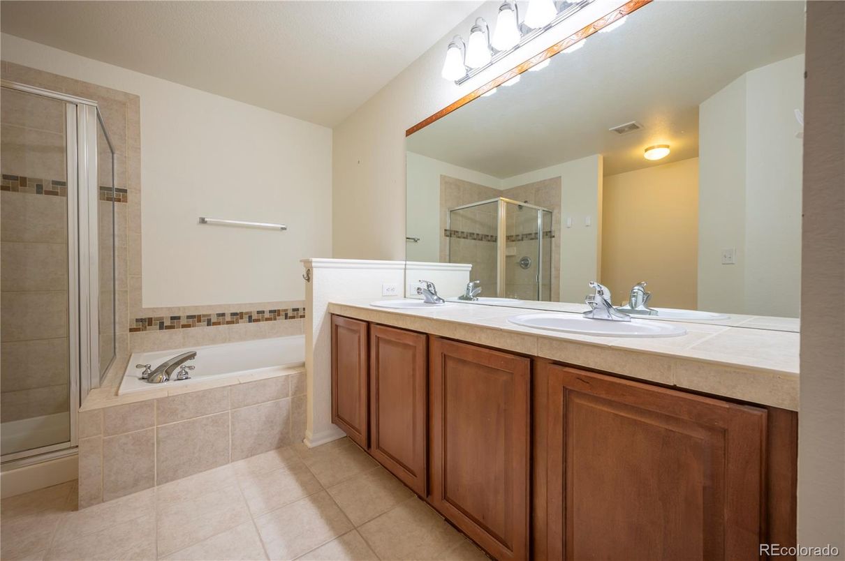 Bathroom, Dual Sink Vanities, Glass Shower, Interior