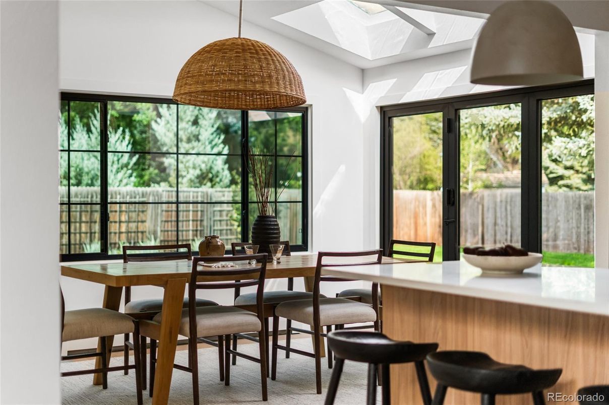 Dining room, Interior, Pendant Lights