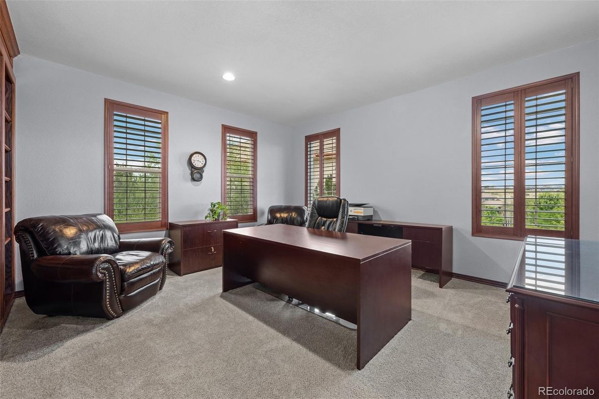 Home Office, Interior, Recessed Lighting
