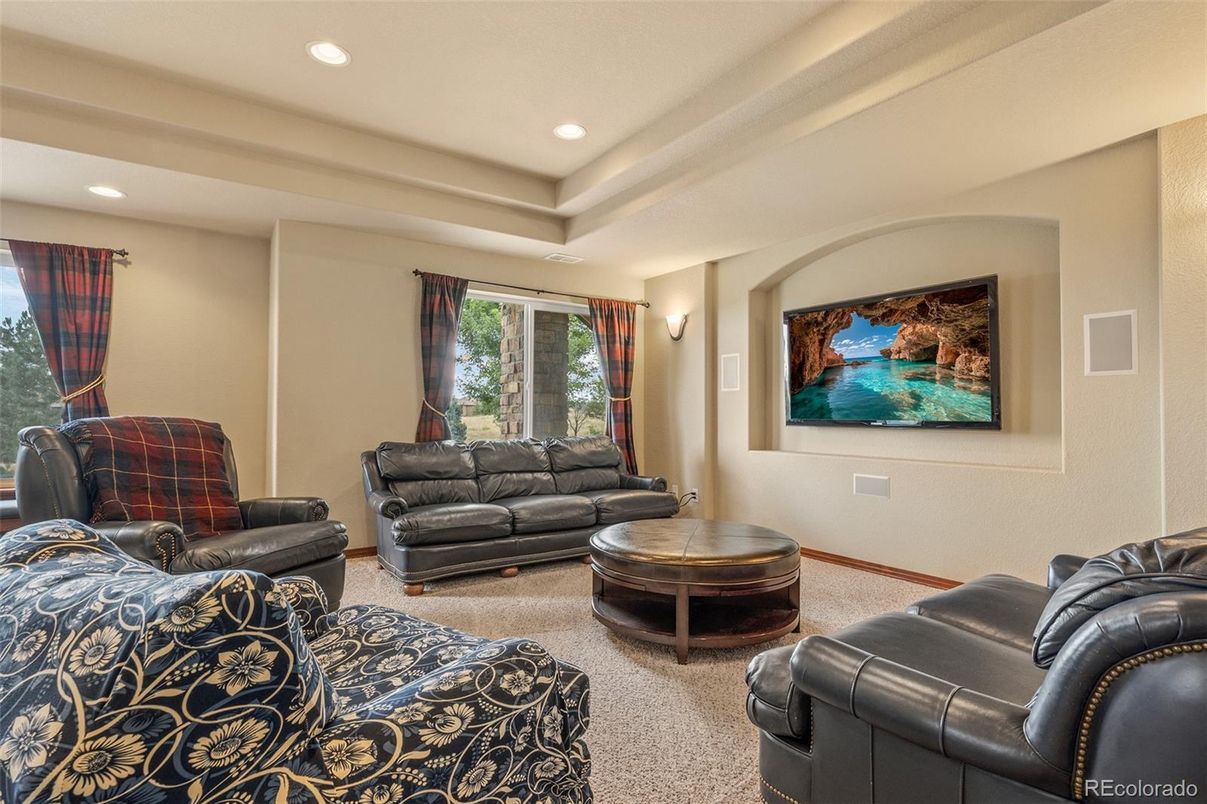 Interior, Living room, Recessed Lighting
