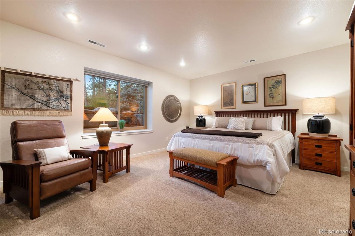 Bedroom, Interior, Recessed Lighting