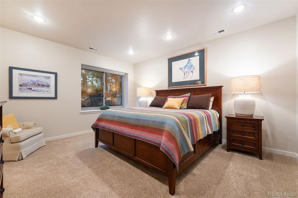 Bedroom, Interior, Recessed Lighting