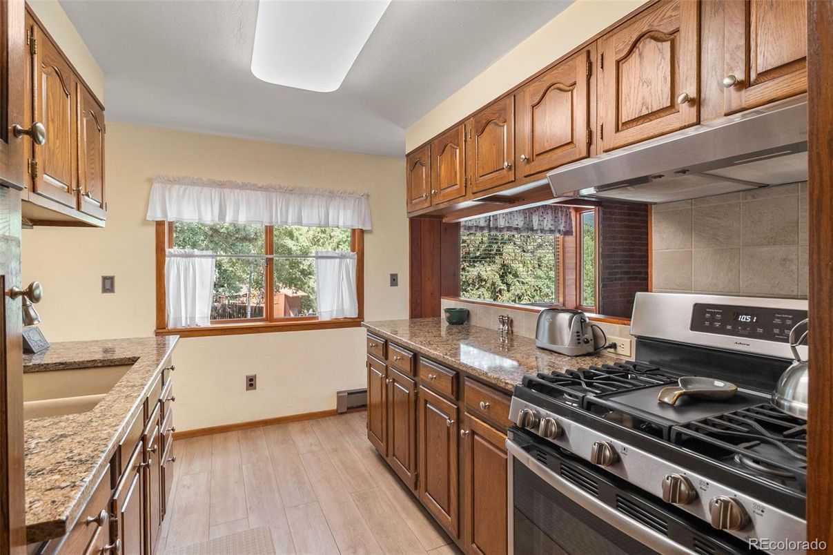 Interior, Kitchen, Wood Texture Flooring