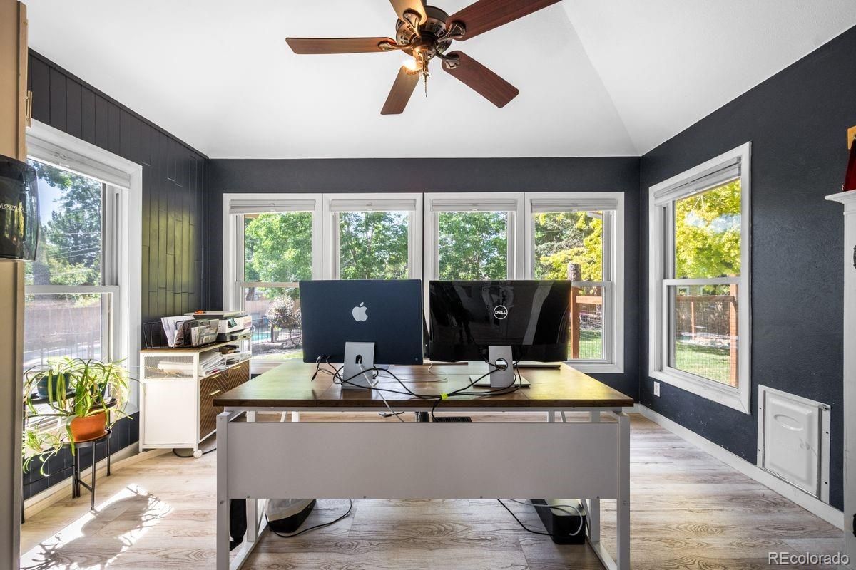 Home Office, Interior, Wood Texture Flooring
