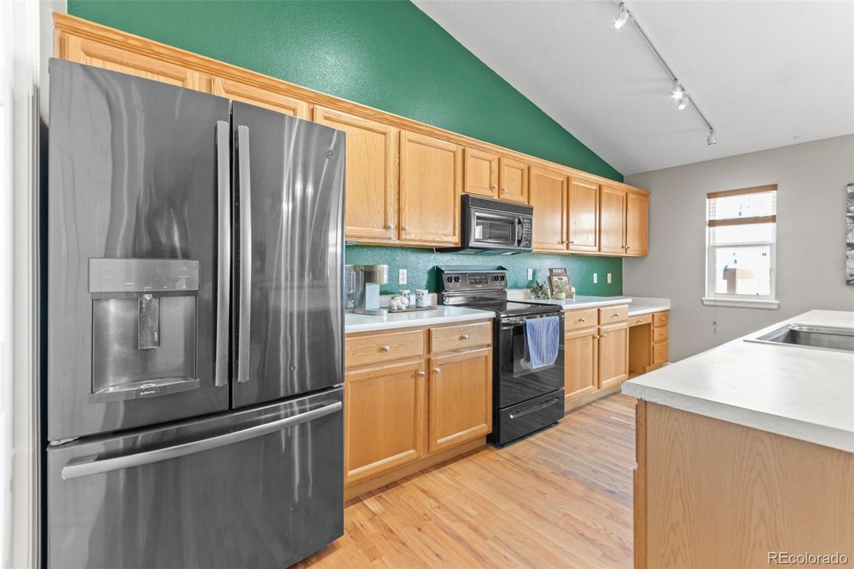 Interior, Kitchen, Wood Texture Flooring