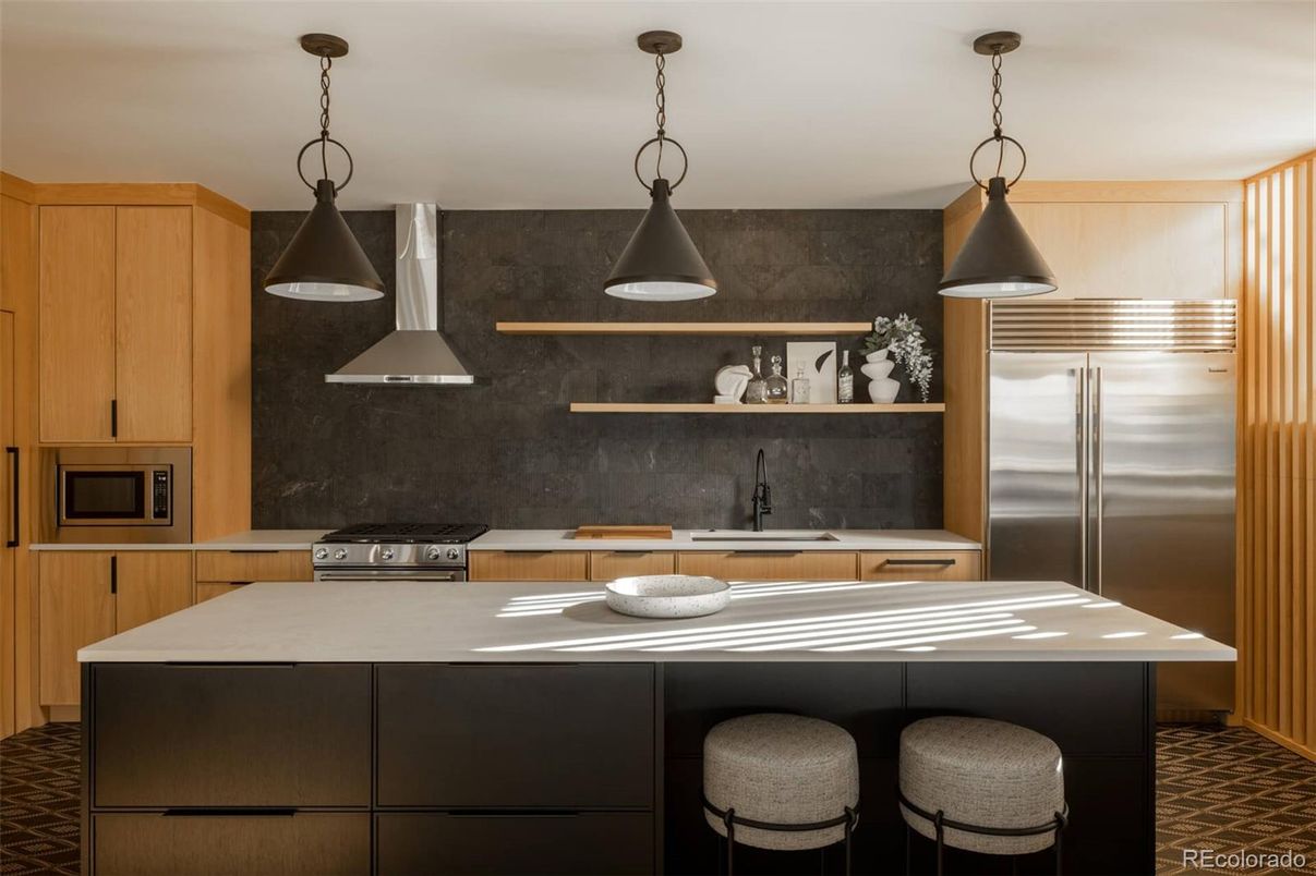 Interior, Kitchen, Pendant Lights, Stainless Steel Appliances