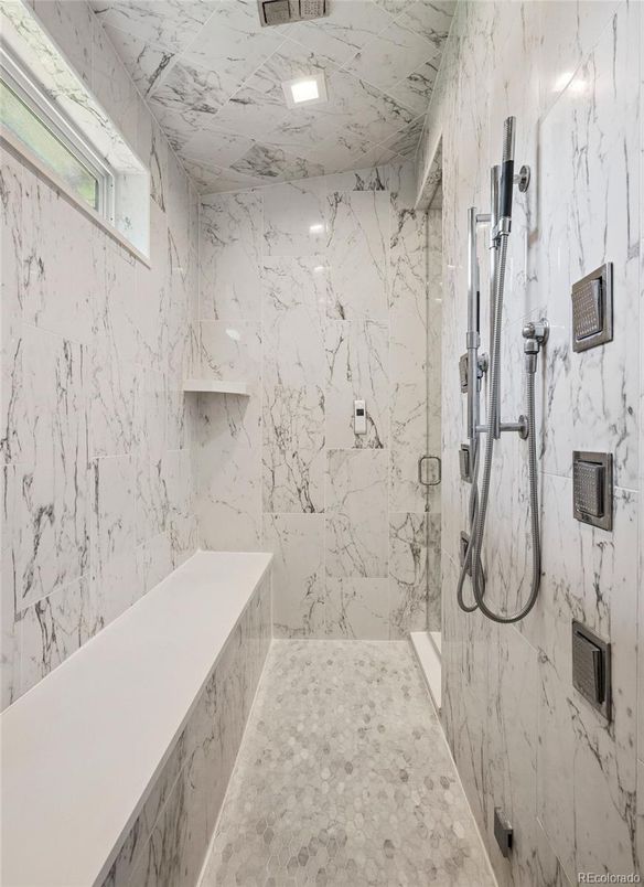 Bathroom, Interior, Marble Walls