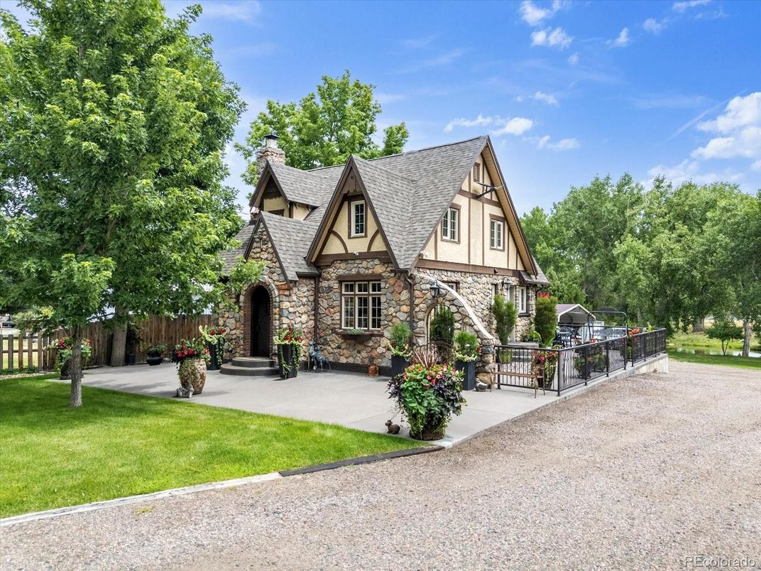 Backyard, Exterior, Facade, Tudor Revival