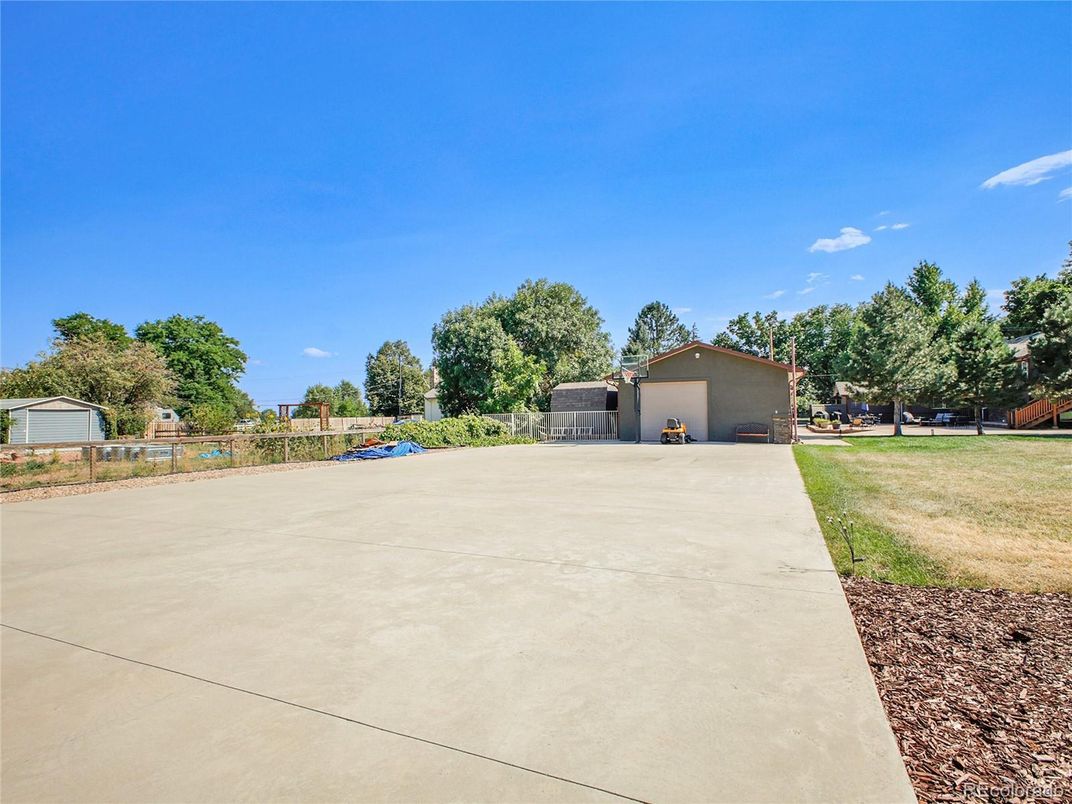 Backyard, Detached Garage, Exterior