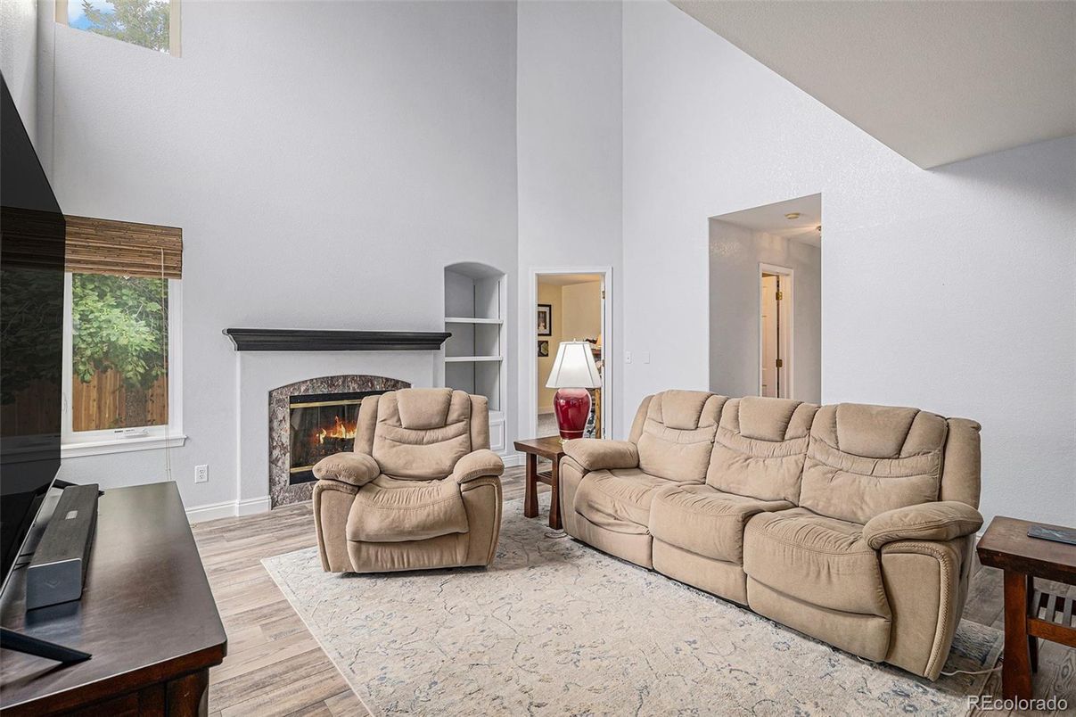 Fireplace, Interior, Living room, Wood Texture Flooring