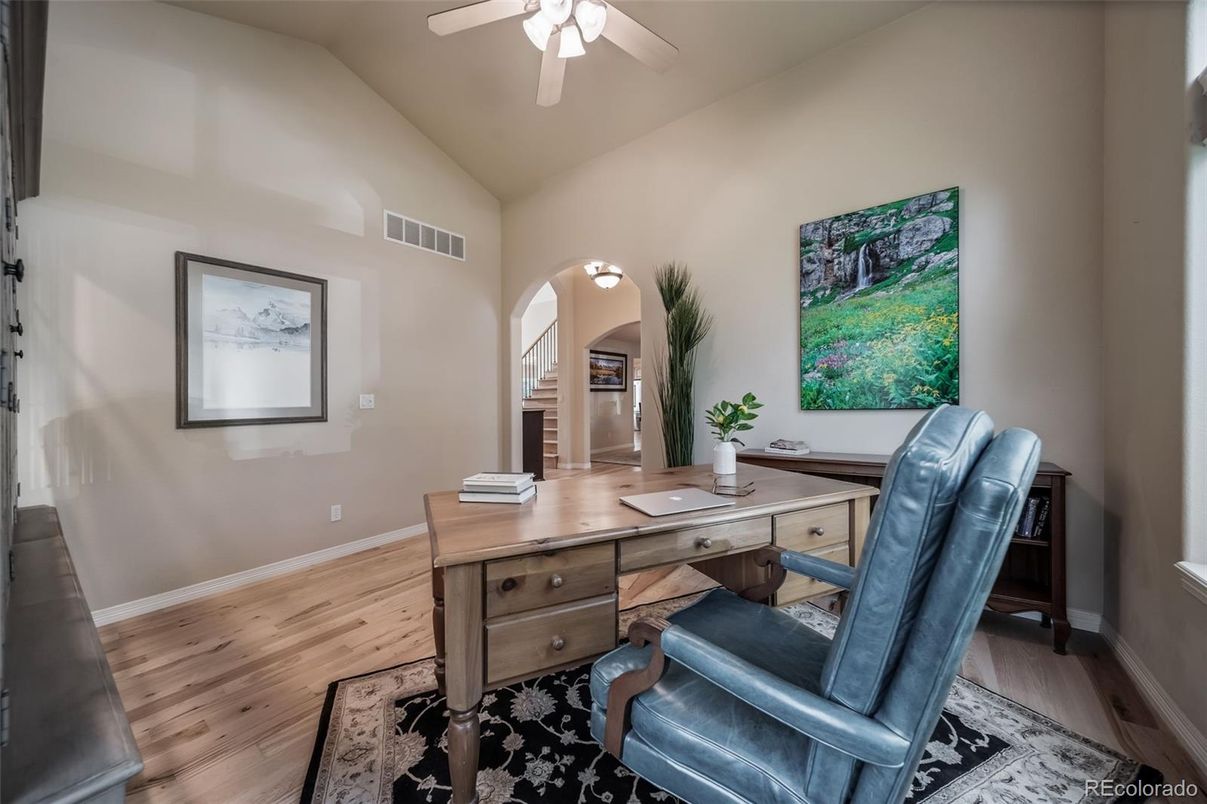 Home Office, Interior, Wood Texture Flooring
