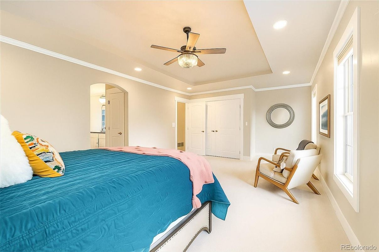 Bedroom, Interior, Recessed Lighting