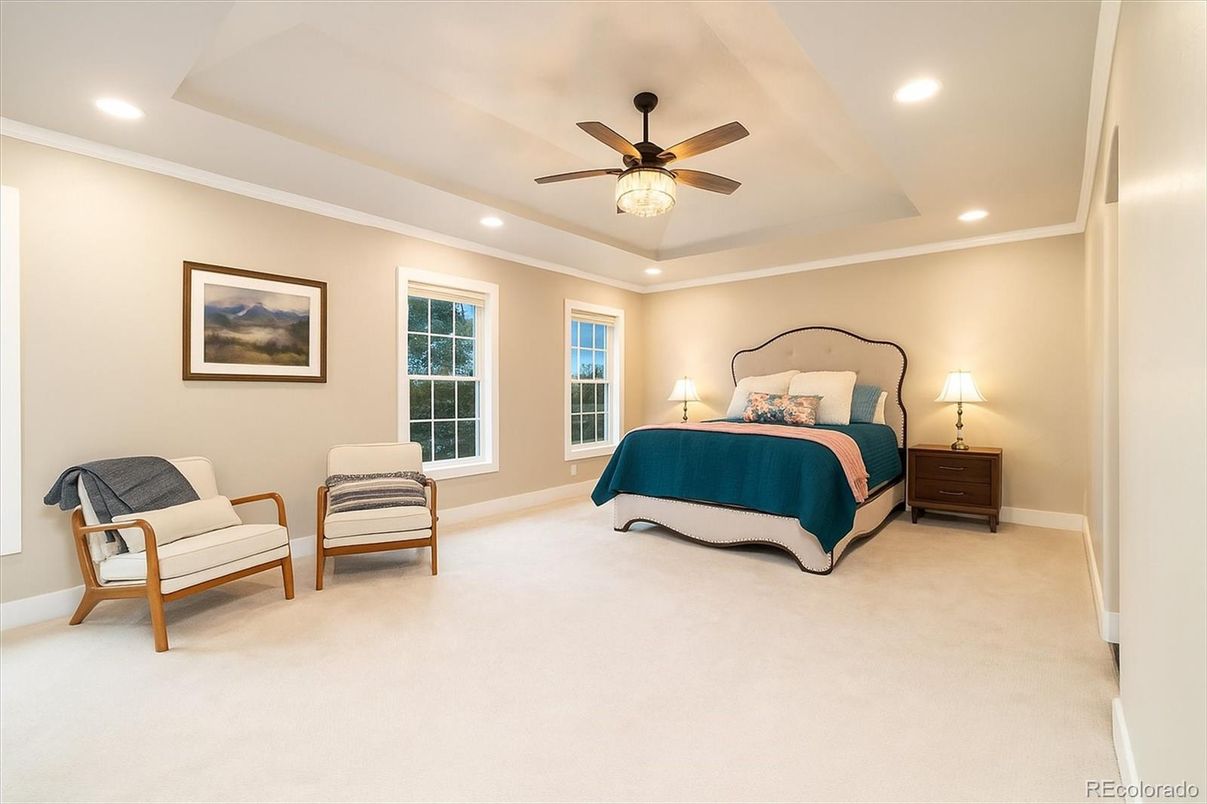 Bedroom, Interior, Recessed Lighting