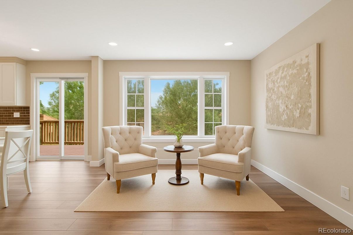 Interior, Recessed Lighting, Wood Texture Flooring