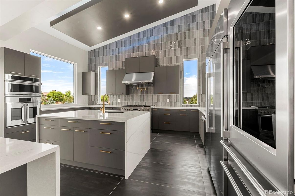 Interior, Kitchen, Recessed Lighting, Stainless Steel Appliances