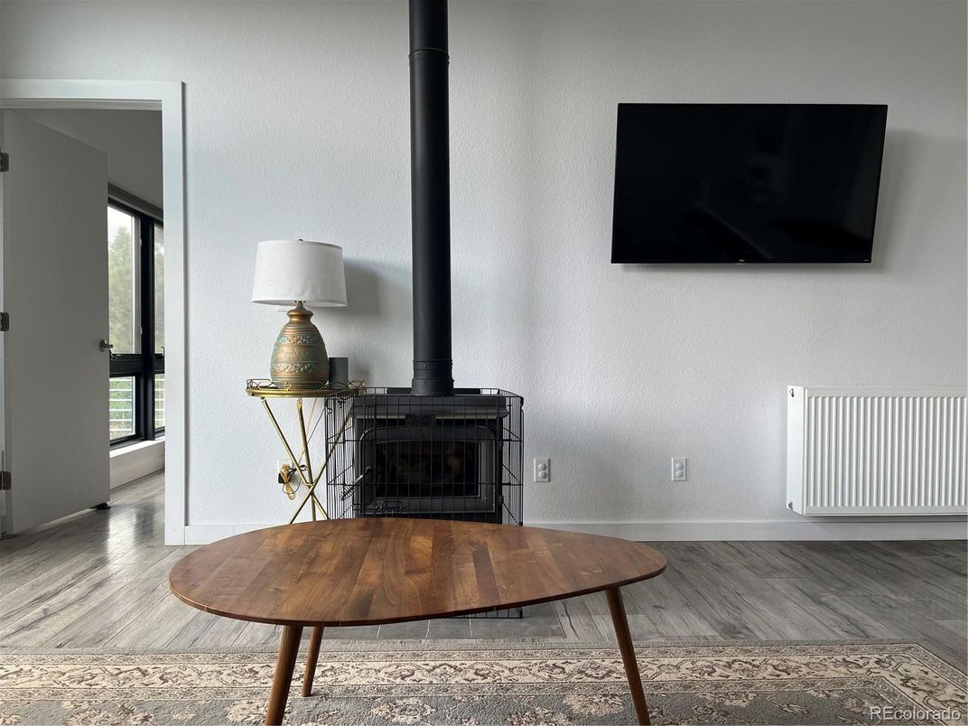 Fireplace, Interior, Wood Texture Flooring