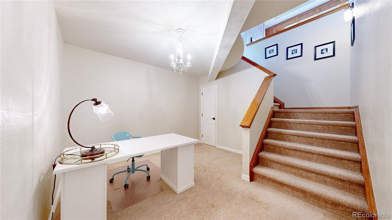 Chandelier, Home Office, Interior