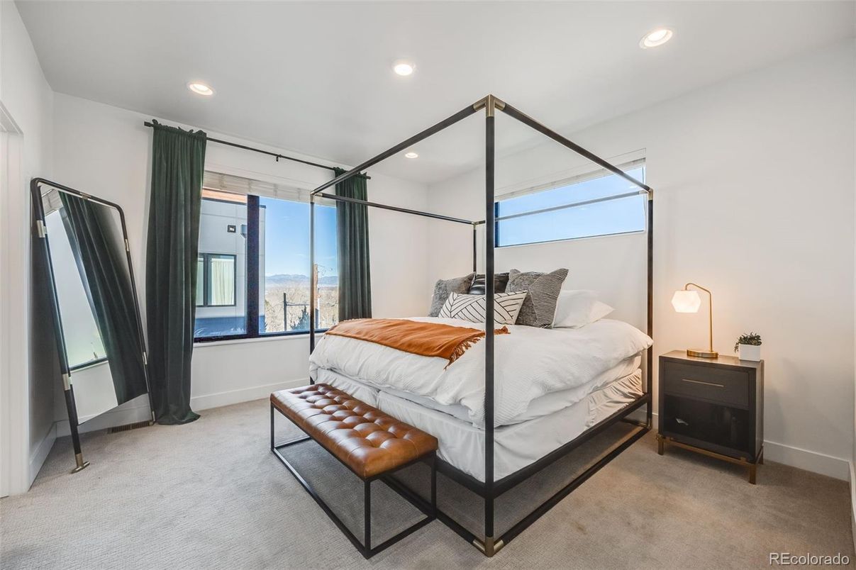 Bedroom, Interior, Recessed Lighting