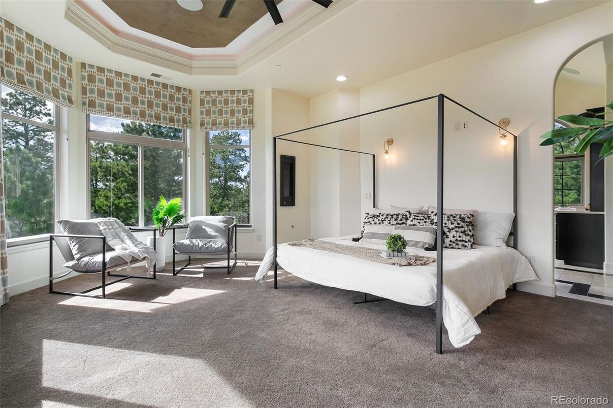 Bedroom, Interior, Recessed Lighting