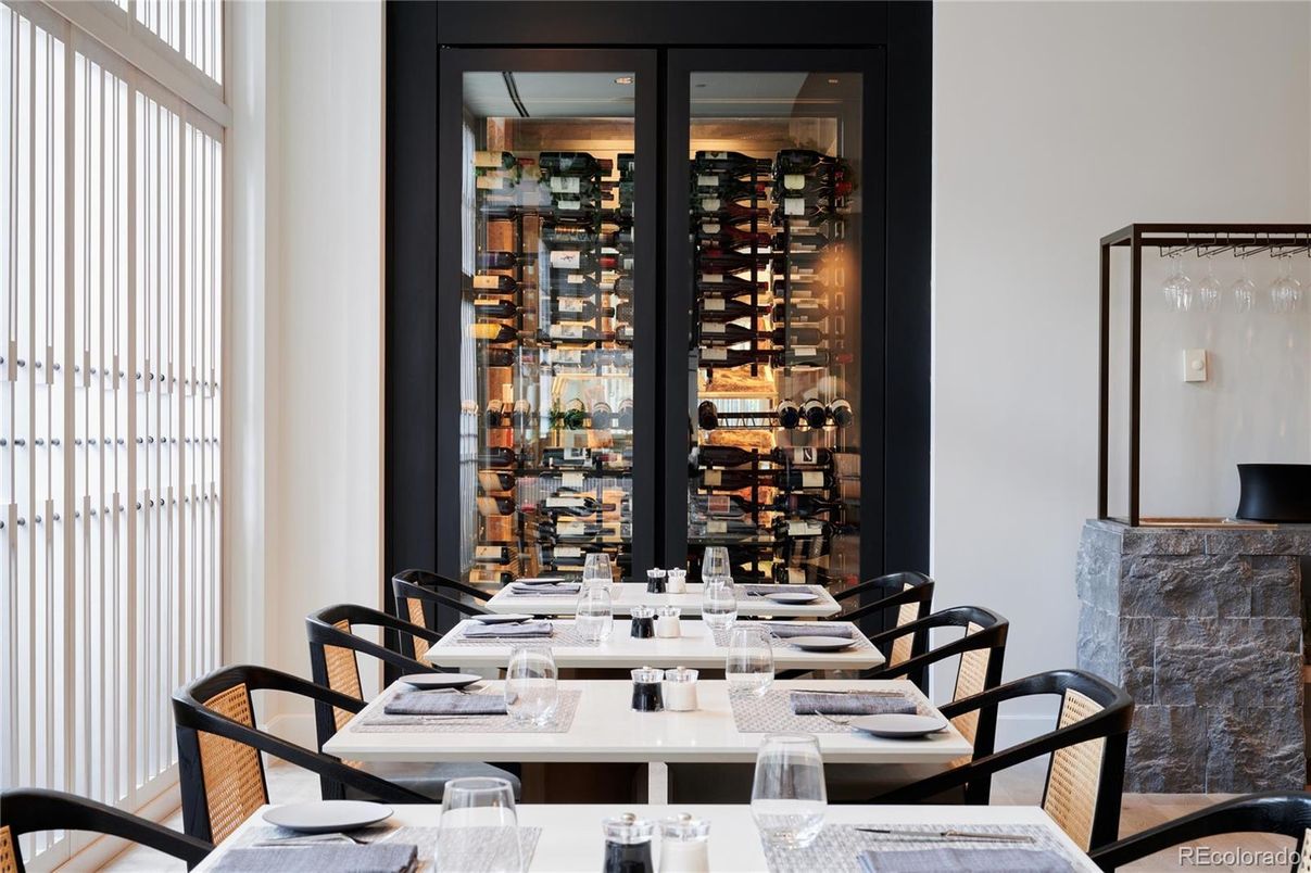 Dining room, Interior, Wine Storage