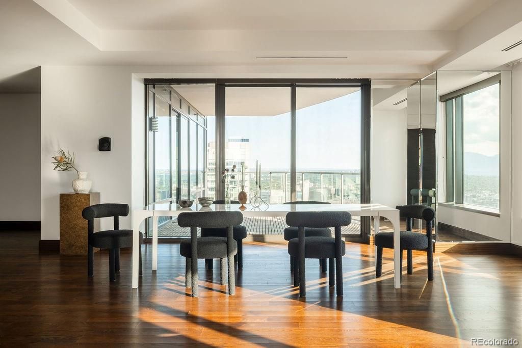 Dining room, Interior, Wood Texture Flooring